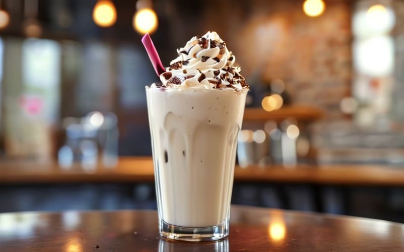 Milk shake de chocolate branco: erro comum