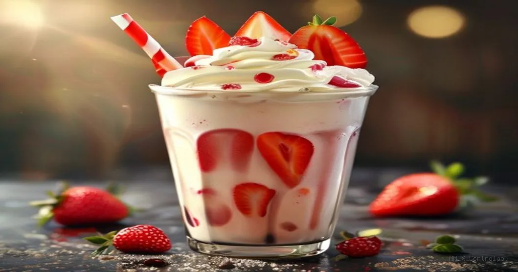 Receita de milk shake clássico com textura profissional