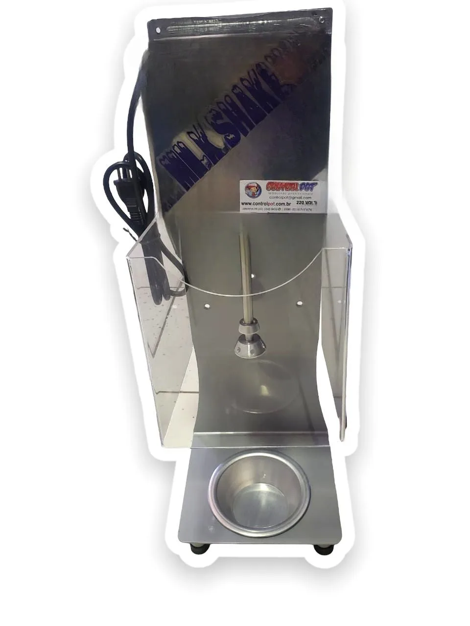 Maquina Milk shake Profissional de Balcão CM 2014 Com Acrílico 1400 Watts